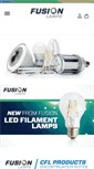 Mobile Screenshot of fusion-lamps.com